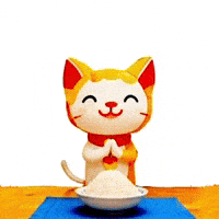 Cat いただきます GIF