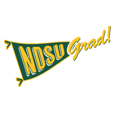 North Dakota Graduation Sticker by North Dakota State University