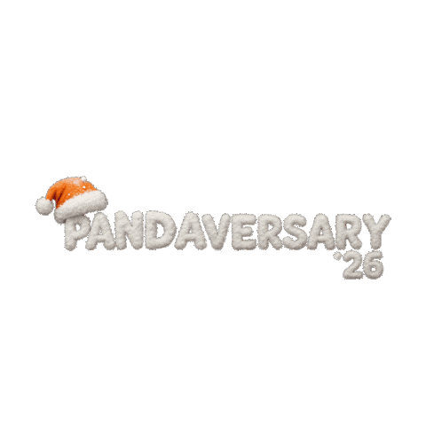Christmas Panda Sticker by Pandastic Studio