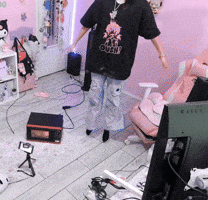 Streamer Working Out GIF