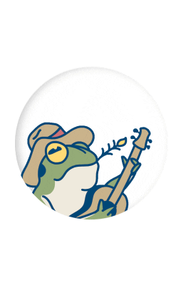 Guitar Frog Sticker by Life is Good