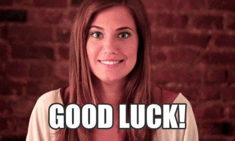 New trending GIF tagged allison williams good luck… | Trending Gifs