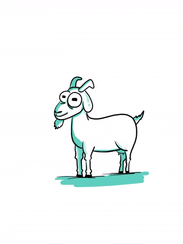funny goat cartoon