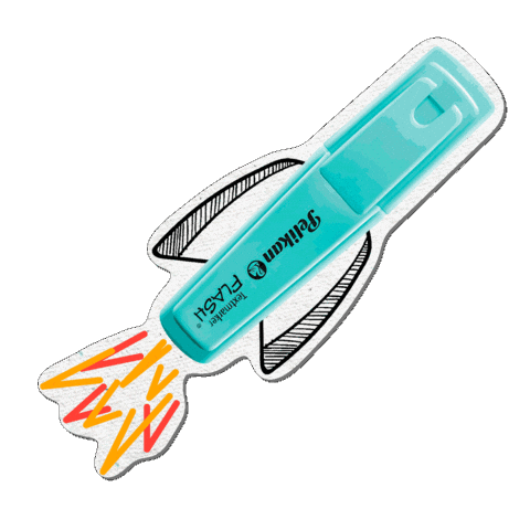 Flash Rocket Sticker by Pelikan Mexico