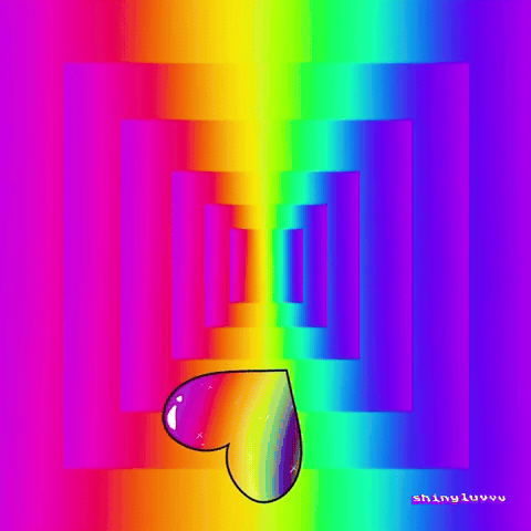 I Luv U Gradient GIF by SHINYLUV