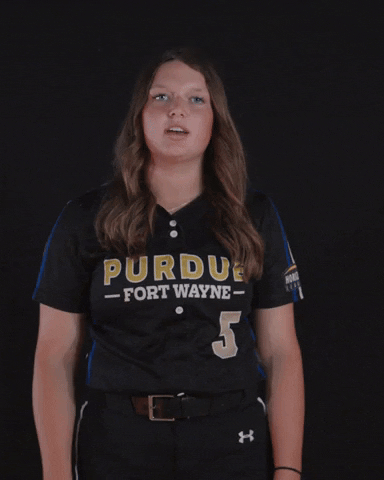 Happy Softball GIF by Purdue Fort Wayne Athletics