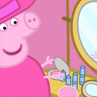 Make Up Tutorial Social Media GIF by Peppa Pig