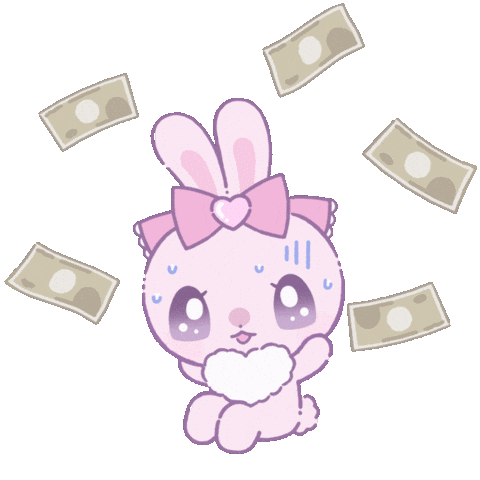 Money Bunny Sticker by Love-chan