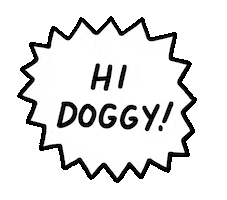 Dog Hello Sticker by Lukey McGarry