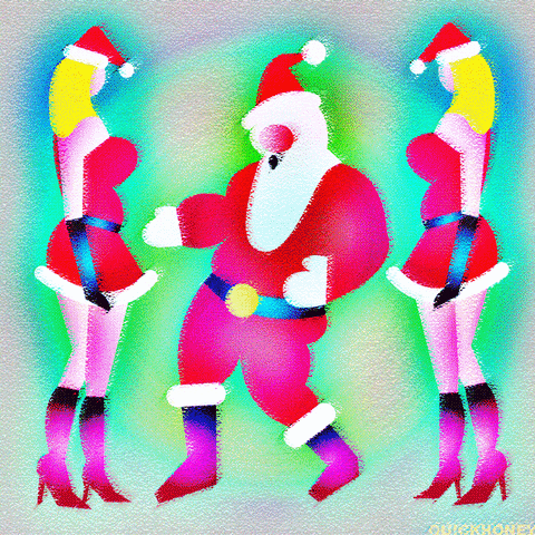 Santa Claus Yes GIF by PEEKASSO
