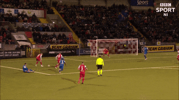 Goal Composure GIF by Cliftonville Football Club