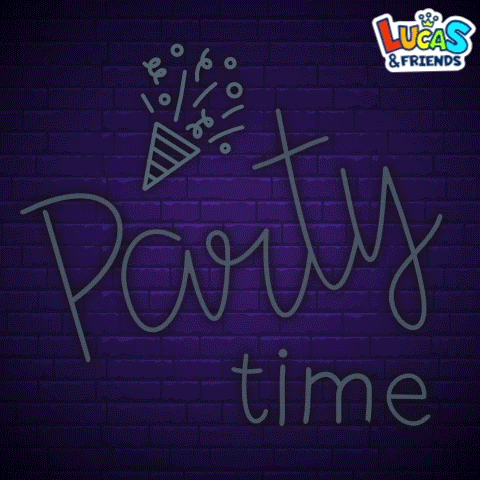 Celebrate Ready To Party GIF by Lucas and Friends by RV AppStudios