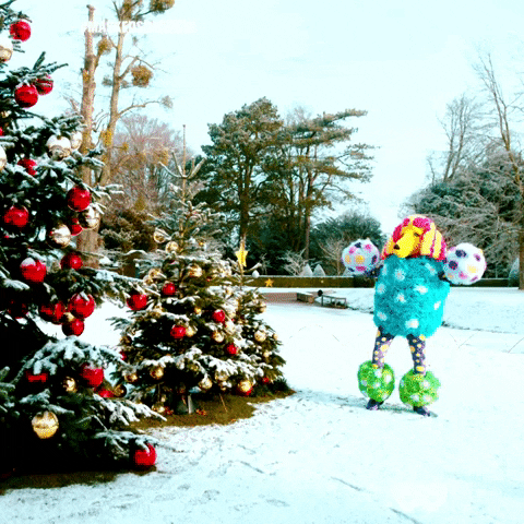 Christmas Tree Dancing GIF by The Masked Singer UK & The Masked Dancer UK