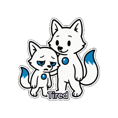 Tired Mood Sticker