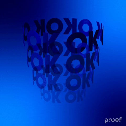 Proef design ok motion animacao GIF