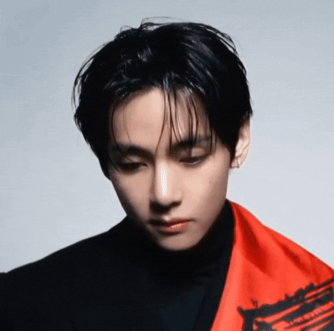 Staring Kim Taehyung GIF