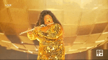 Lizzo Flute GIF by BET Awards