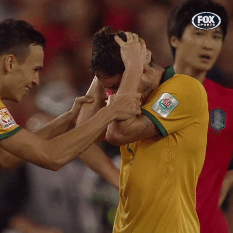 Mark Milligan Crying GIF by Football Australia