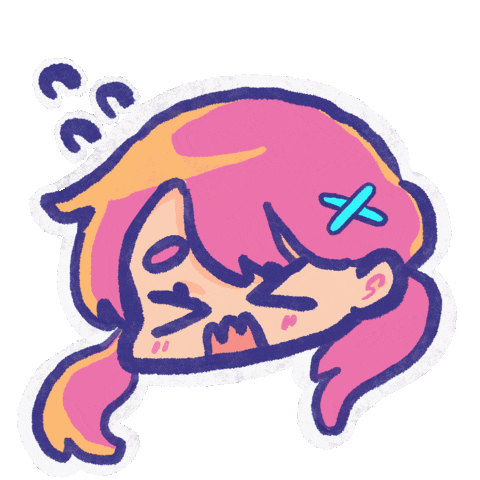 Sad Art Sticker