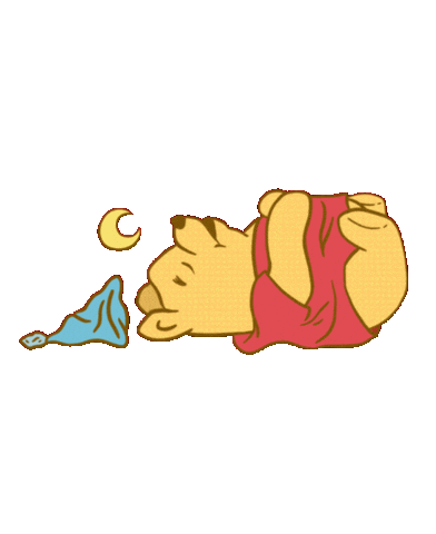Sleepy Winnie The Pooh Sticker