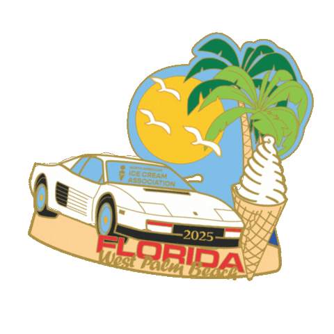 Miamivice Sticker by North American Ice Cream Association