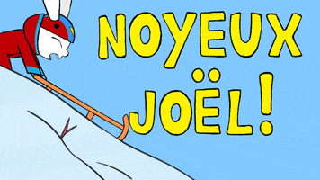 Joyeux Noel Ski GIF by Simon Super Rabbit