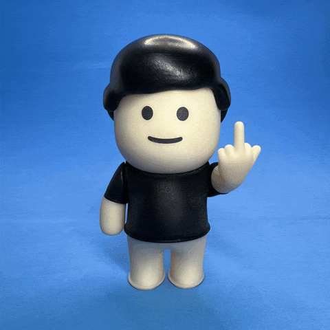 Fu Middle Finger GIF
