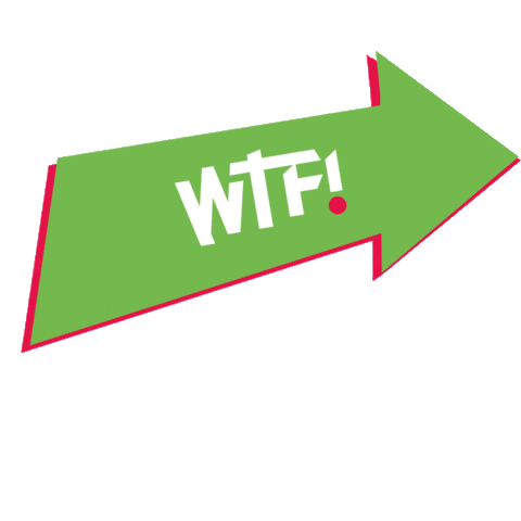 Arrow Wtf Sticker by WTF_Dripstuff