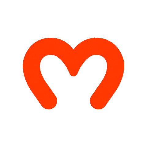 Orange Heart Sticker by Migros Yemek