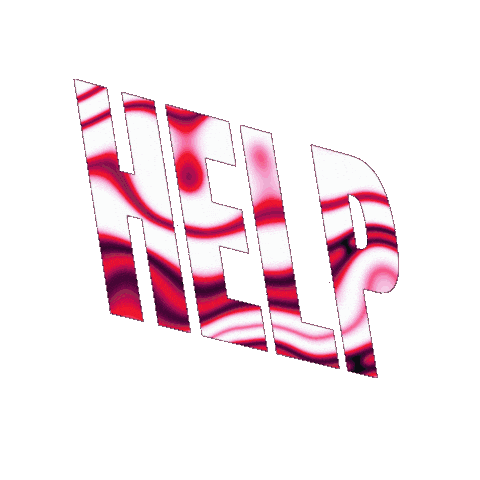 Morph Help Me Sticker by Ishmael Arias Pinto