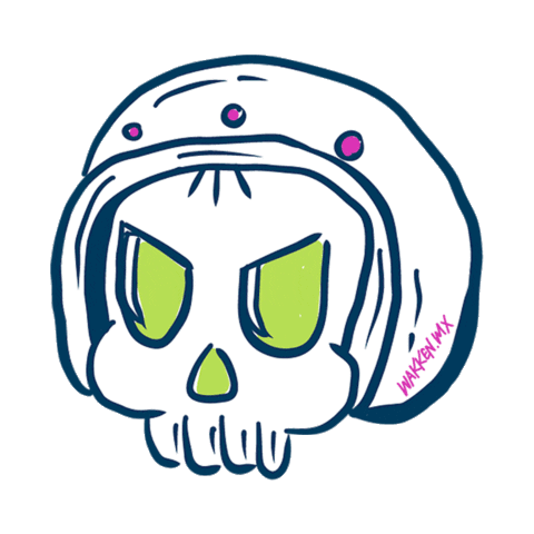 Craneo Sticker by wakken