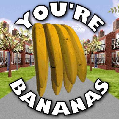 Excited Banana GIF