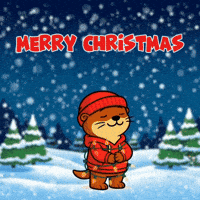 Merry Christmas Snow GIF by Otties