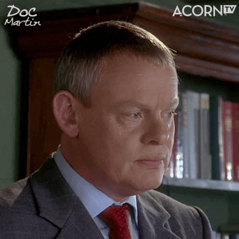 Doc Martin Reaction GIF by Acorn TV