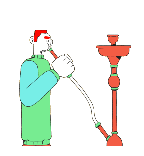 Times Shisha Sticker