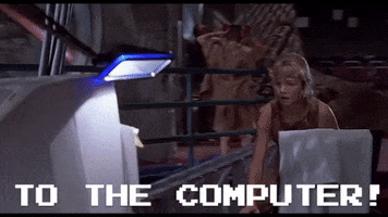 animated gifs women with computers