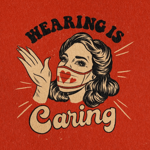 Face Mask GIF by Threadless