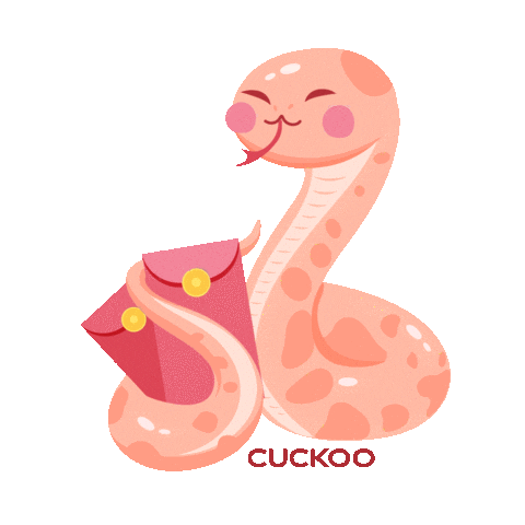 Snake Happycny Sticker by CUCKOO Singapore