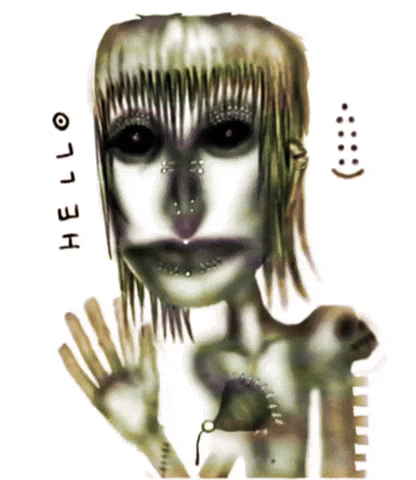 Horror Hello GIF