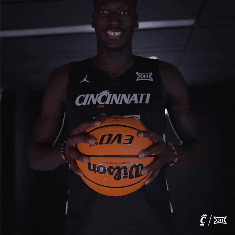 Cincinnati Basketball Smile GIF by Cincinnati Bearcats