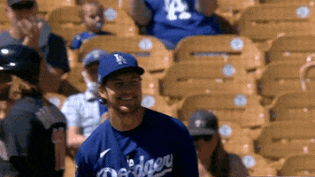 La Dodgers Smiling GIF by Los Angeles Dodgers