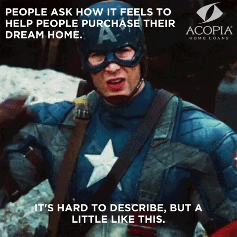 Dream Home Marvel GIF by Acopia Home Loans