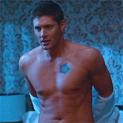 sexy supernatural dean winchester jensen ackles present GIF
