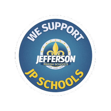 We Support School District Sticker by Jefferson Parish Public Schools