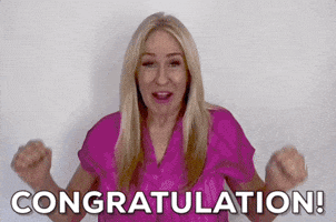 Happy You Got It GIF by Vikki Downey