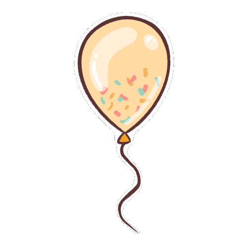 Celebrating Happy Birthday Sticker