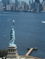Melting Statue Of Liberty GIF