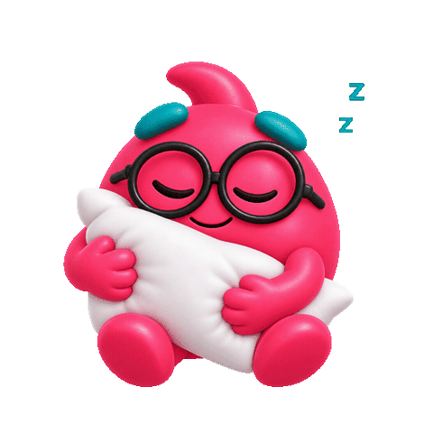 Tired Good Night Sticker by Teeela