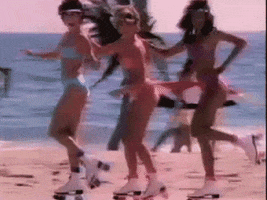 girls beach GIF