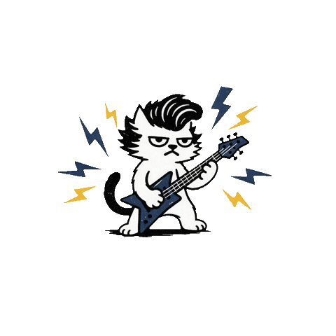 Cat Rock Sticker by PRISM Live Studio